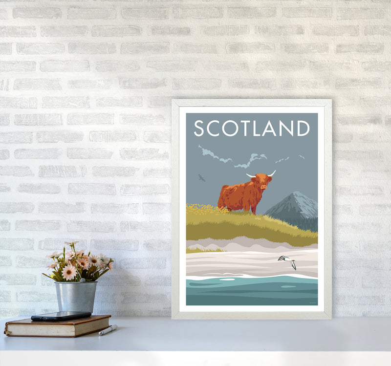 Scotland Angus Travel Art Print By Stephen Millership A2 Oak Frame