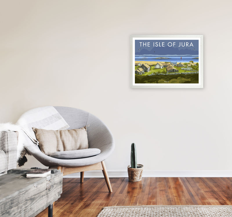 The Isle Of Jura by Stephen Millership A2 Oak Frame