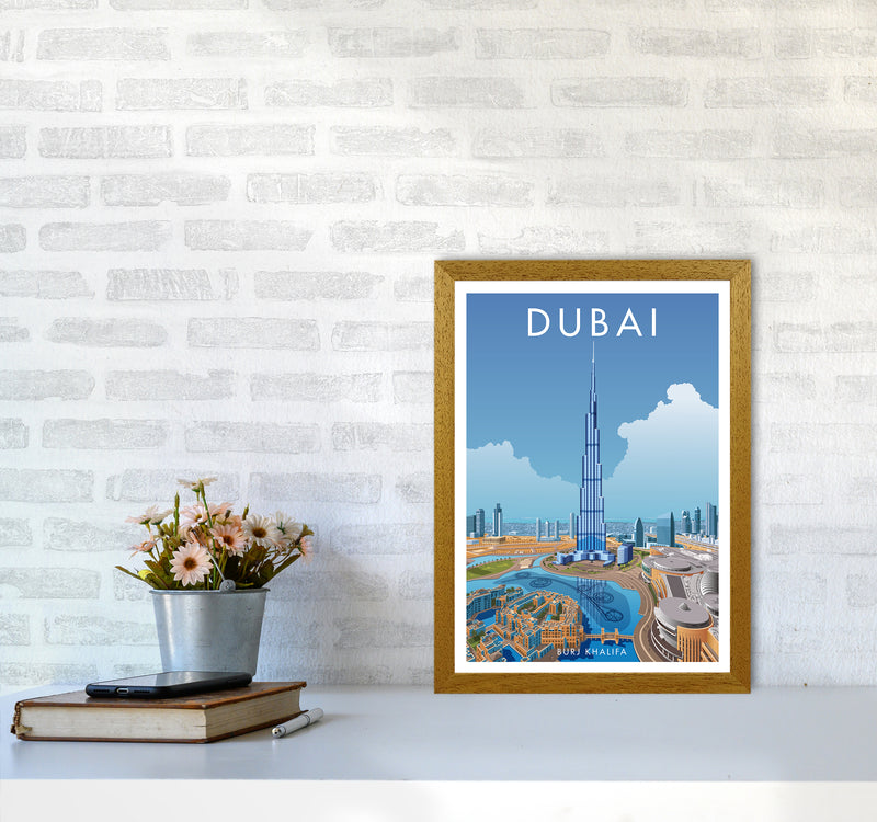 Dubai Travel Art Print By Stephen Millership A3 Print Only
