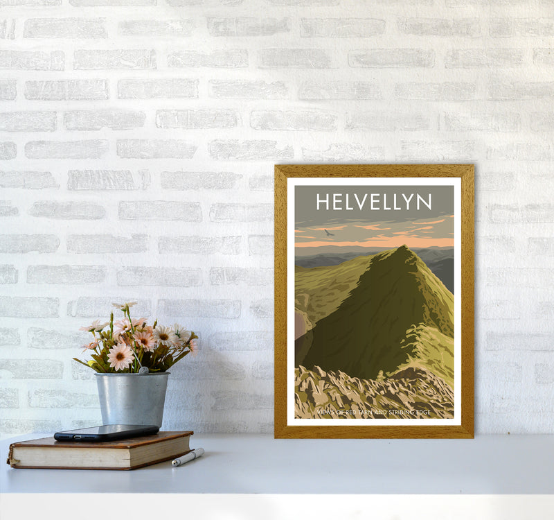 The Lakes Helvellyn Travel Art Print By Stephen Millership A3 Print Only