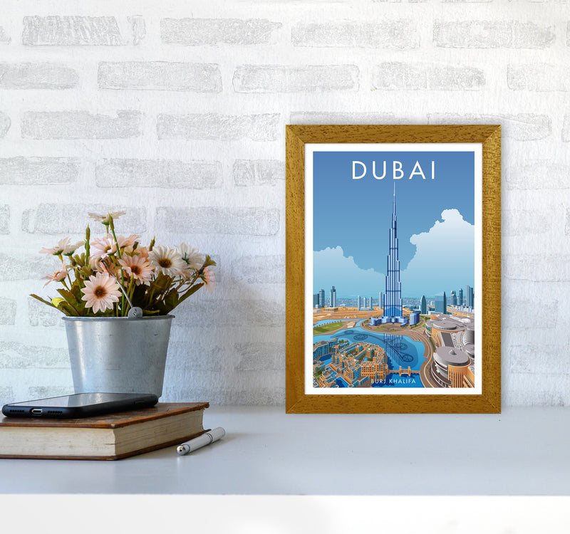 Dubai Travel Art Print By Stephen Millership A4 Print Only