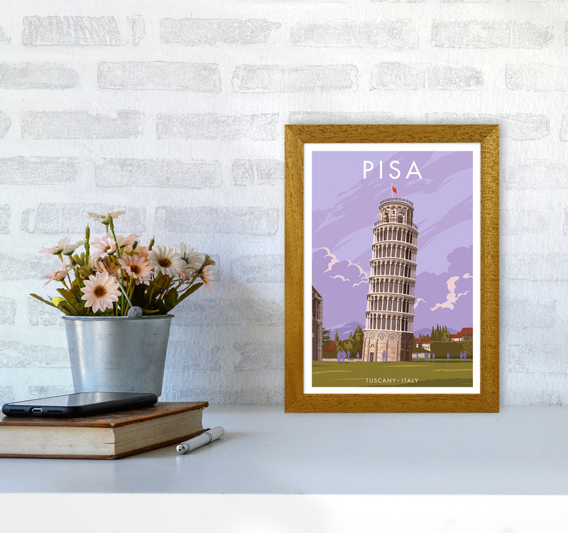 Pisa Travel Art Print By Stephen Millership A4 Print Only