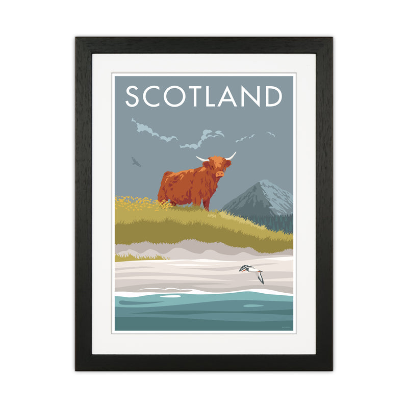 Scotland Angus Travel Art Print By Stephen Millership Black Grain