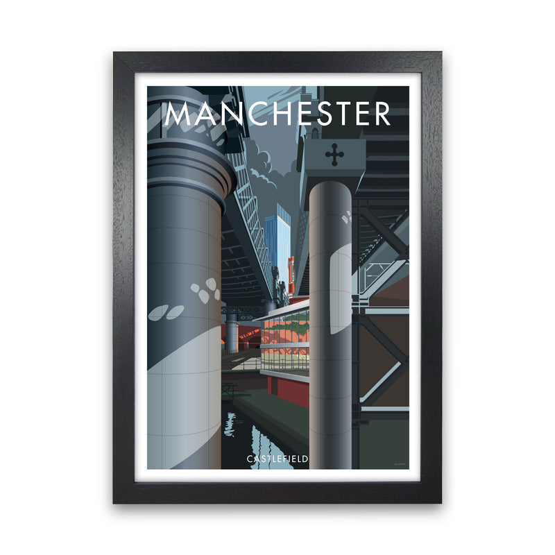 Manchester by Stephen Millership Black Grain
