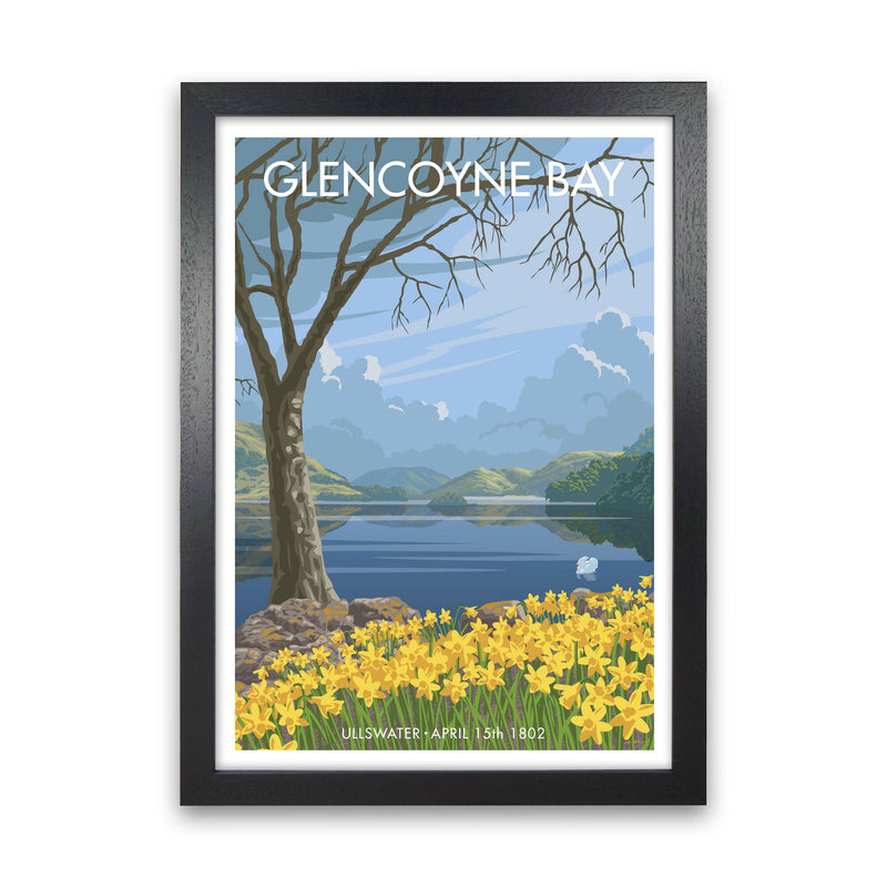 Glencoyne Bay Ullswater Art Print by Stephen Millership Black Grain