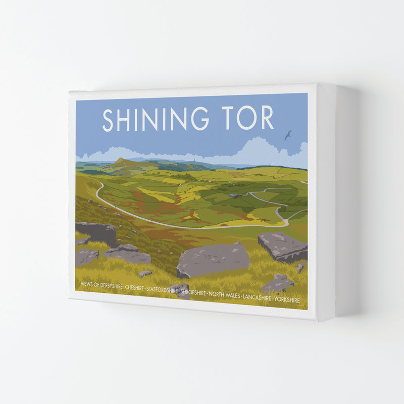 Derbyshire Shining Tor Travel Art Print By Stephen Millership Canvas