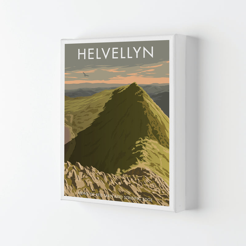 The Lakes Helvellyn Travel Art Print By Stephen Millership Canvas