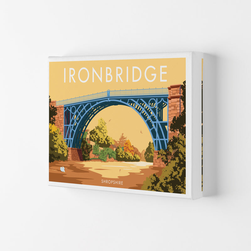 The Iron Bridge Shropshire Art Print by Stephen Millership Canvas