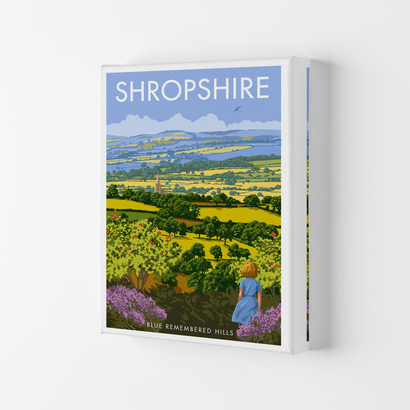 Shropshire Framed Digital Art Print by Stephen Millership Canvas