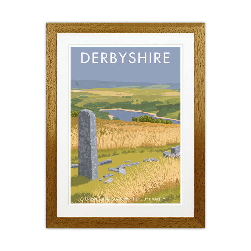 Derbyshire Errwood Travel Art Print By Stephen Millership Oak Grain