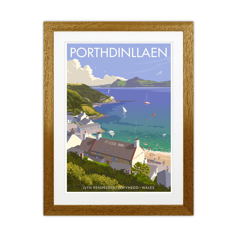Wales Porthdinllaen Art Print by Stephen Millership Oak Grain