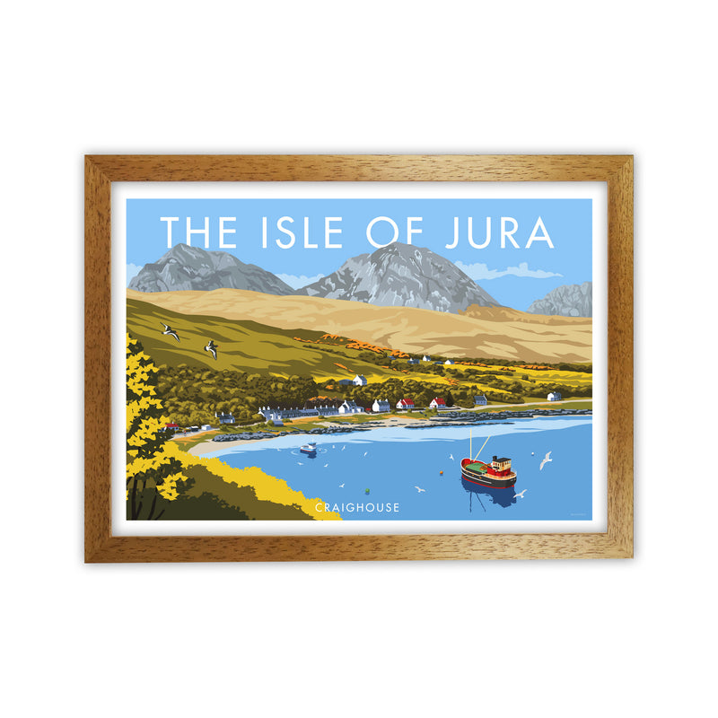 The Isle Of Jura Craighouse Art Print by Stephen Millership Oak Grain