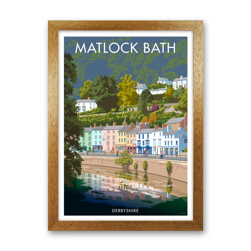 Matlock Bath Art Print by Stephen Millership Oak Grain