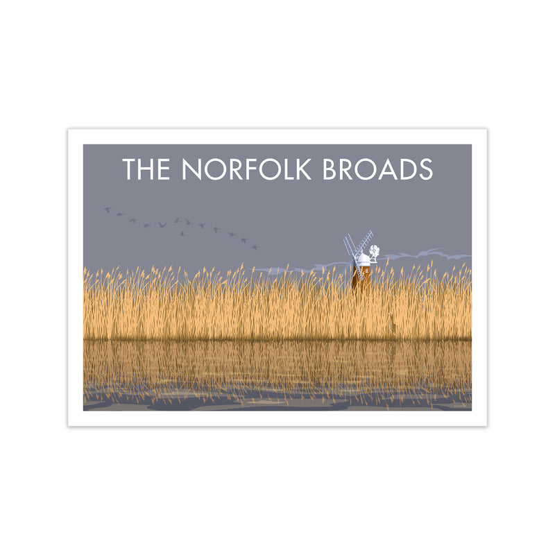 Norfolk Broads Travel Art Print By Stephen Millership Print Only