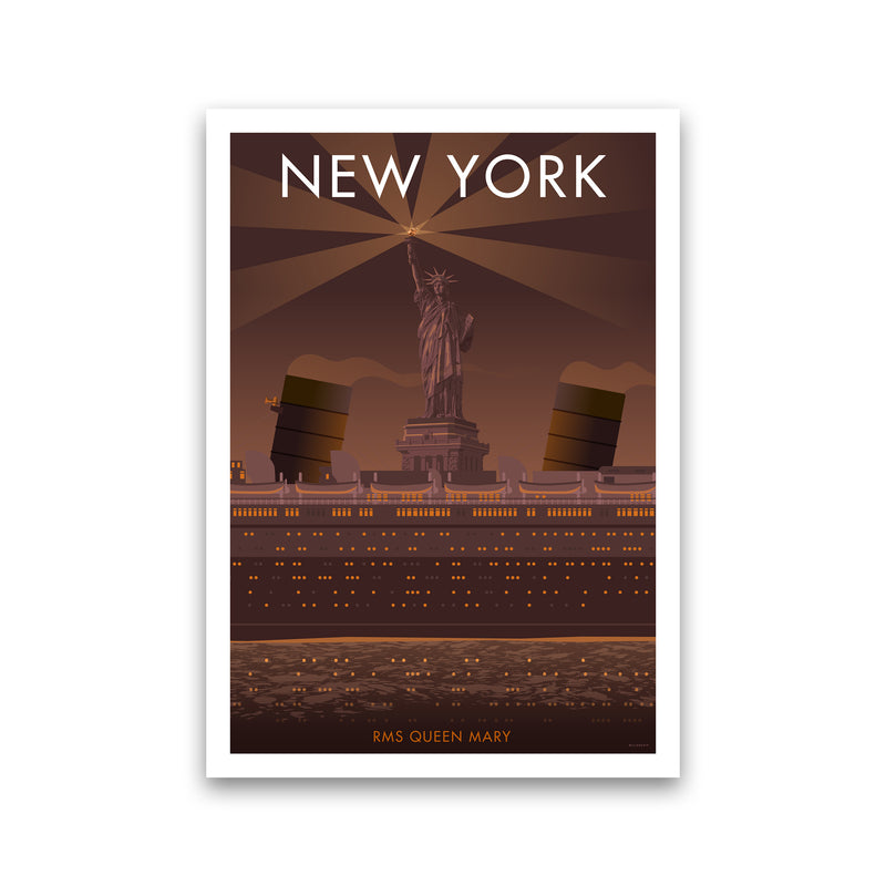 New York Sepia Art Print by Stephen Millership Print Only
