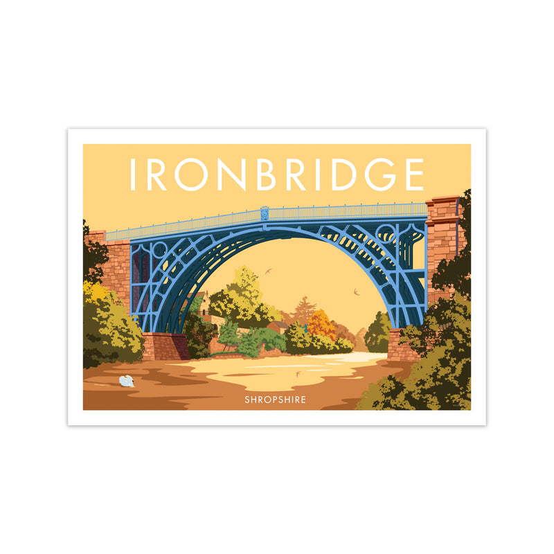 The Iron Bridge Shropshire Art Print by Stephen Millership Print Only