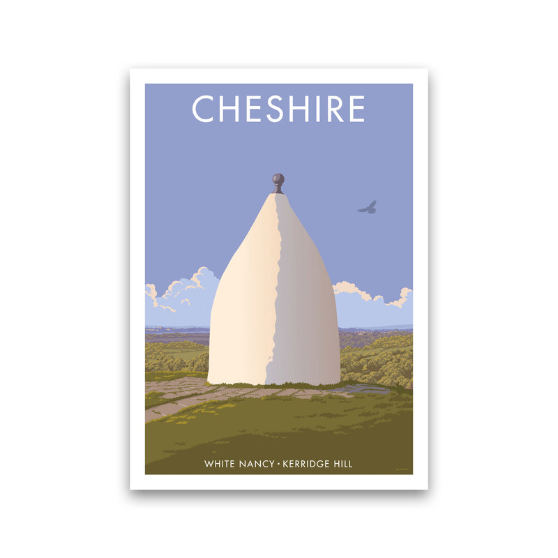 Cheshire White Nancy Travel Art Print by Stephen Millership Print Only