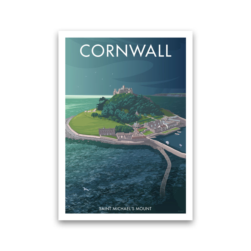 Cornwall St Micheal's Mount Art Print by Stephen Millership Print Only