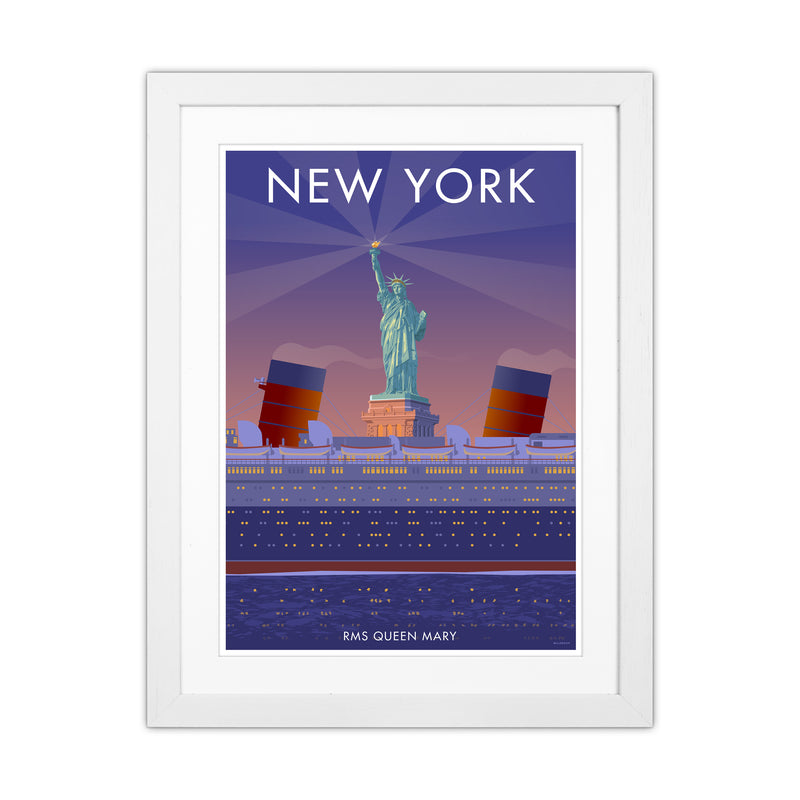 New York Travel Art Print By Stephen Millership White Grain