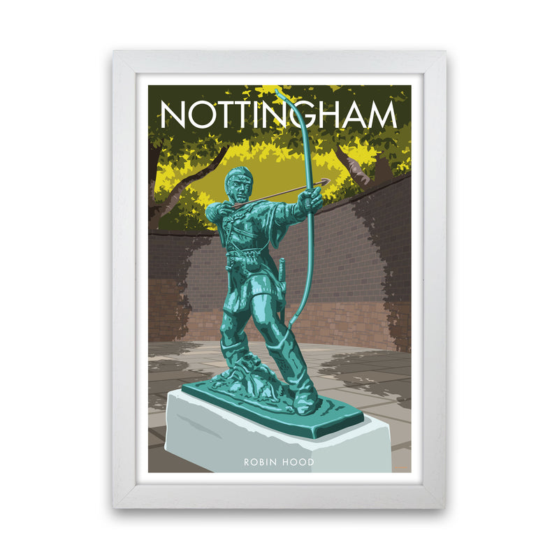 Nottingham Art Print by Stephen Millership White Grain