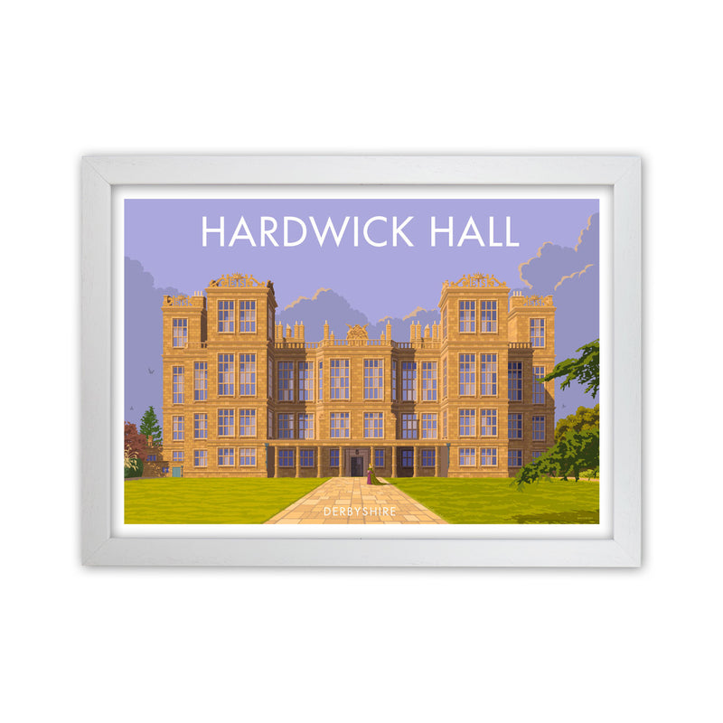Derbyshire Hardwick Hall Art Print by Stephen Millership White Grain