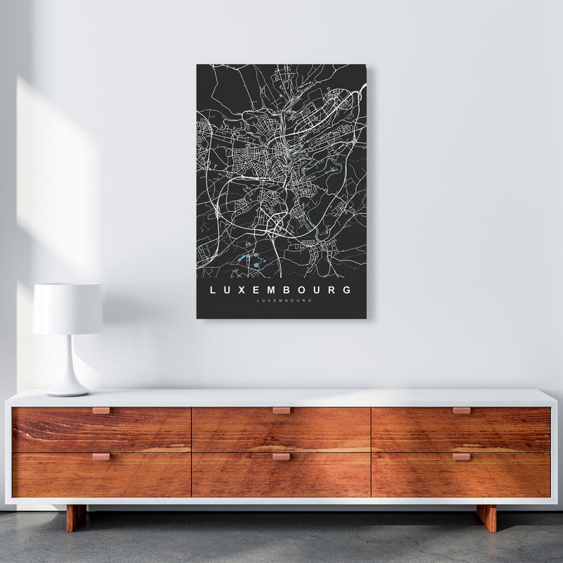 Luxembourg Art Print by UrbanMaps A1 Canvas