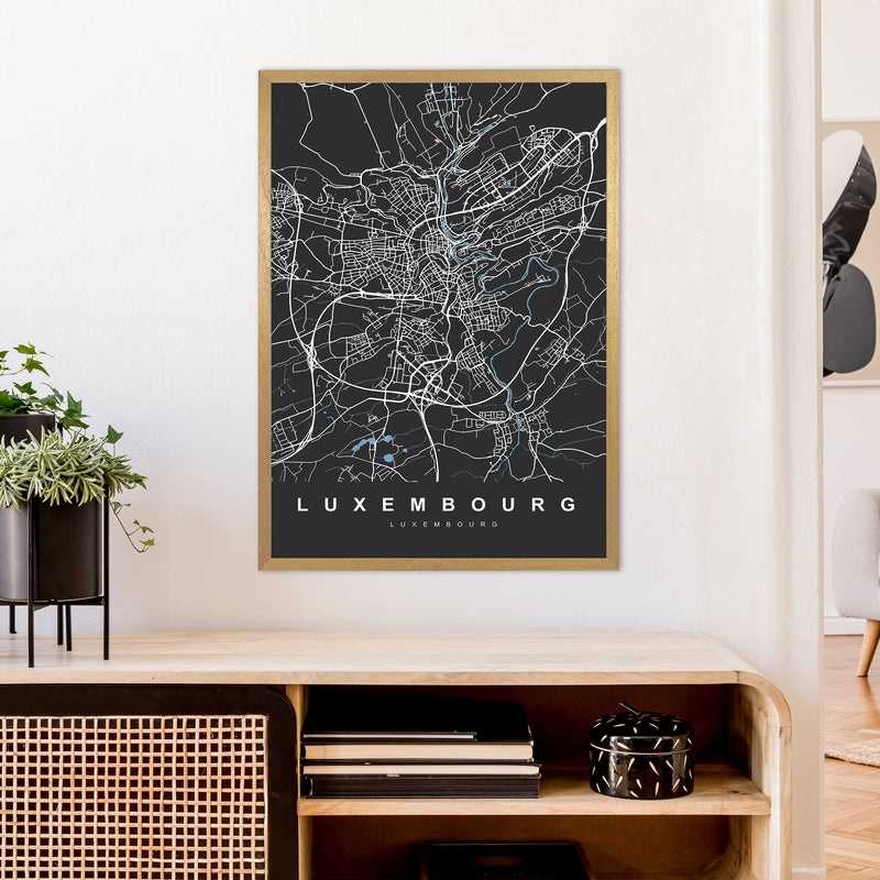 Luxembourg Art Print by UrbanMaps A1 Print Only