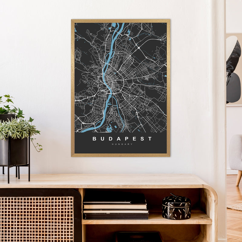 Budapest Art Print by UrbanMaps A1 Print Only