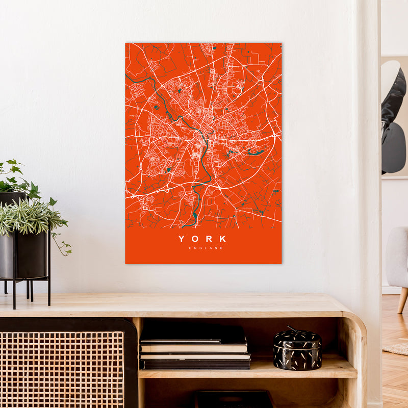 York I Art Print by UrbanMaps A1 Black Frame