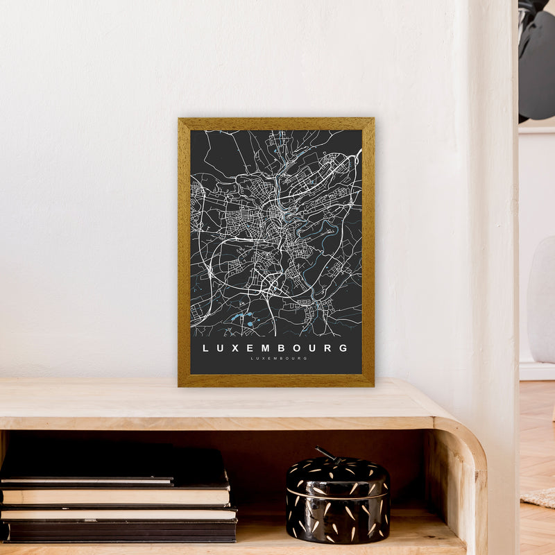 Luxembourg Art Print by UrbanMaps A3 Print Only