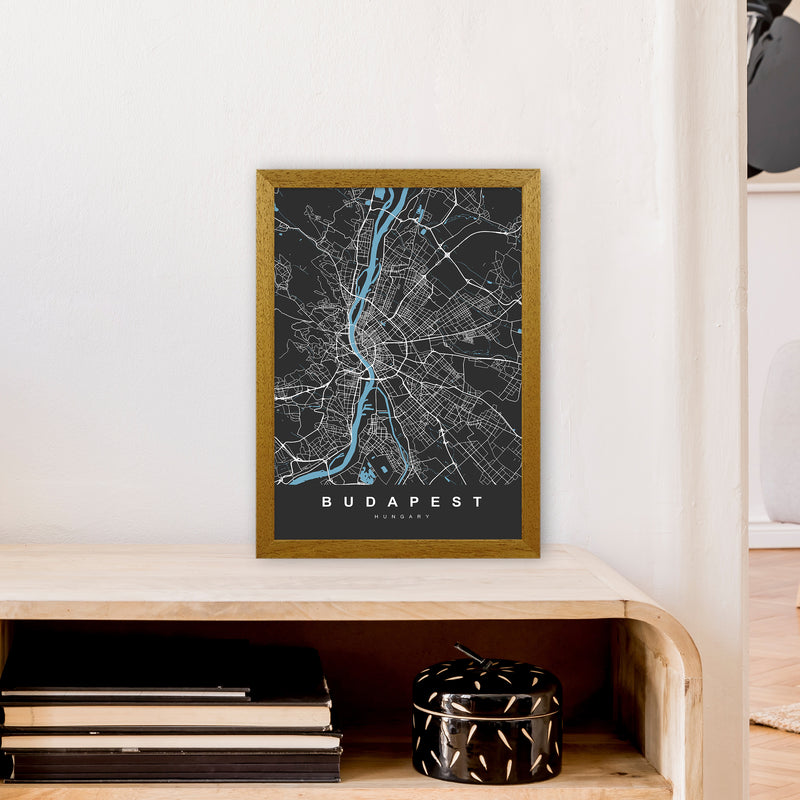 Budapest Art Print by UrbanMaps A3 Print Only