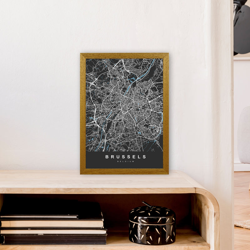 Brussel Art Print by UrbanMaps A3 Print Only