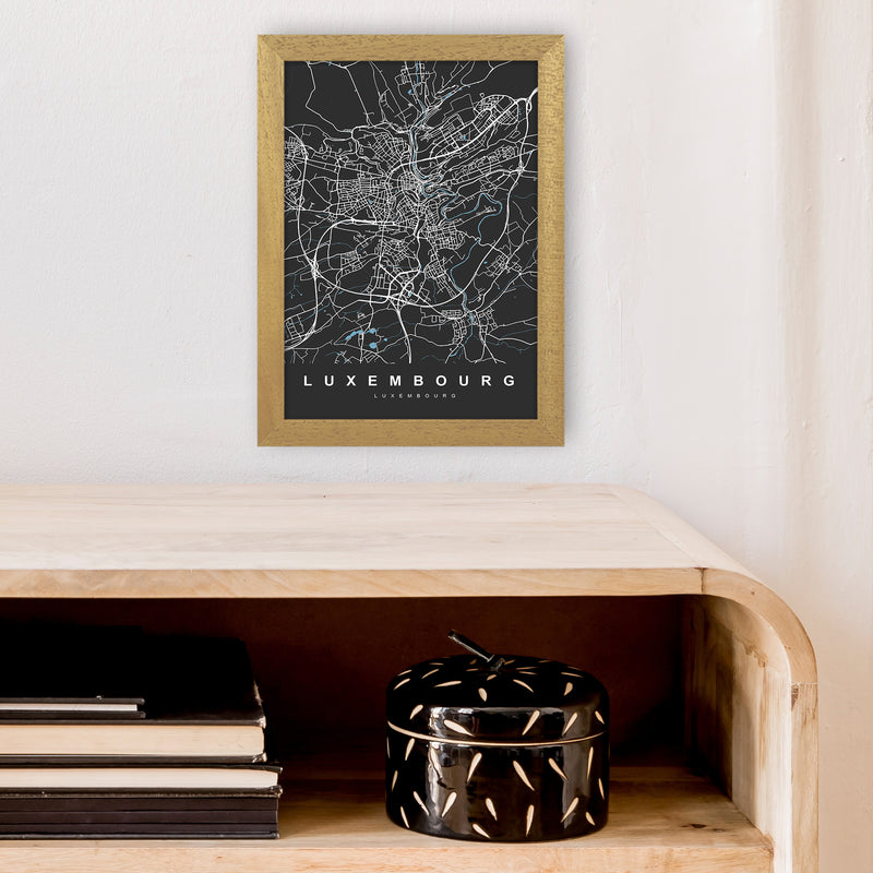 Luxembourg Art Print by UrbanMaps A4 Print Only
