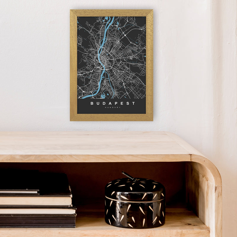 Budapest Art Print by UrbanMaps A4 Print Only