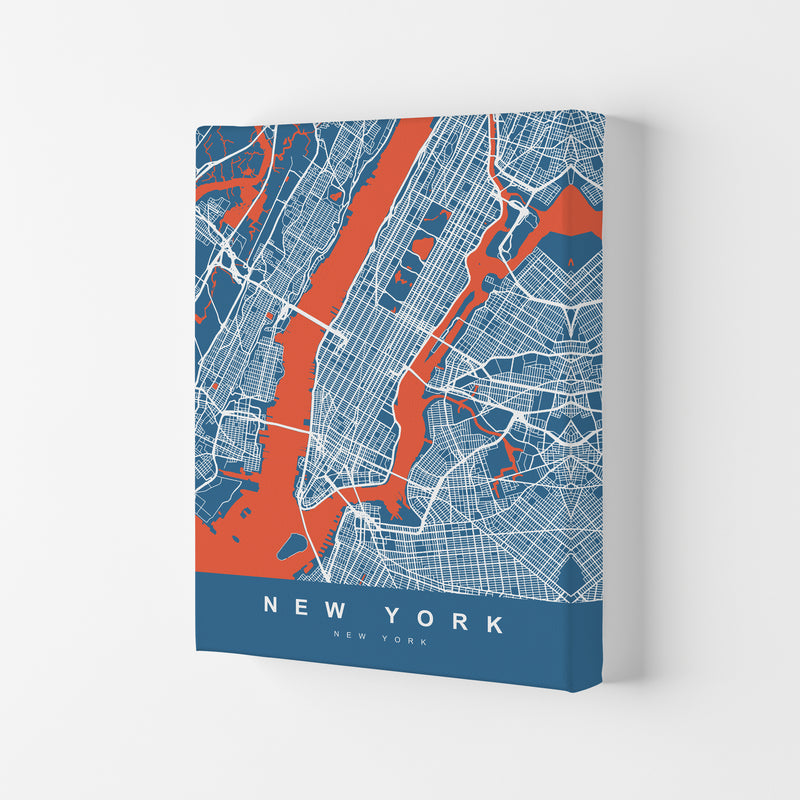 New York I Art Print by UrbanMaps Canvas