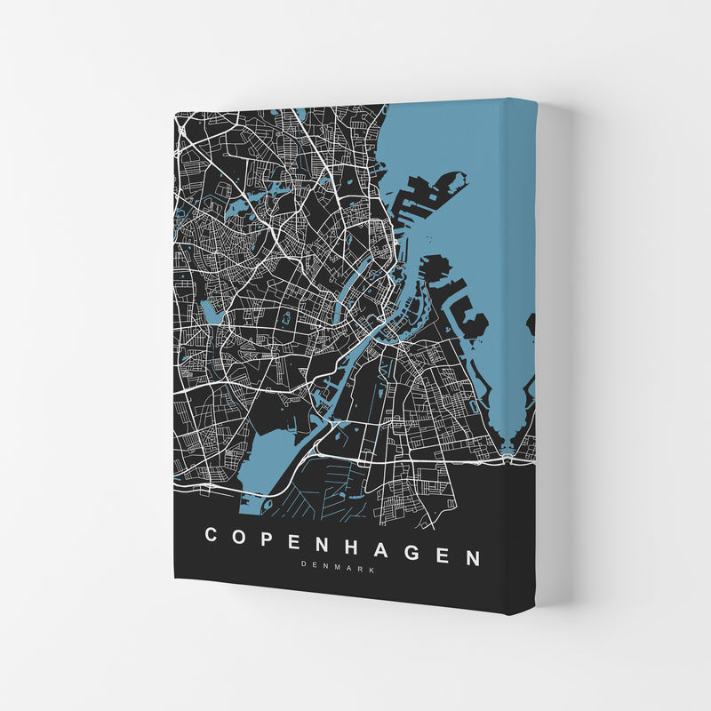 Copenhagen II Art Print by UrbanMaps Canvas