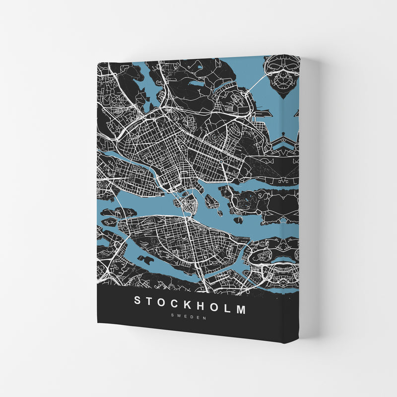 Stockholm Art Print by UrbanMaps Canvas