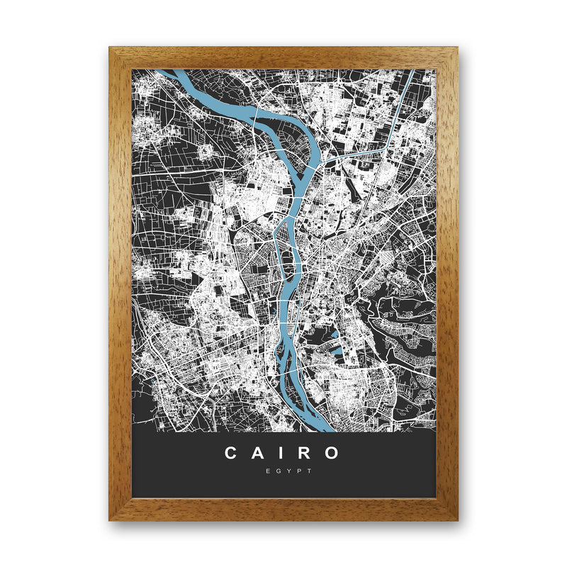 Cairo Art Print by UrbanMaps Oak Grain