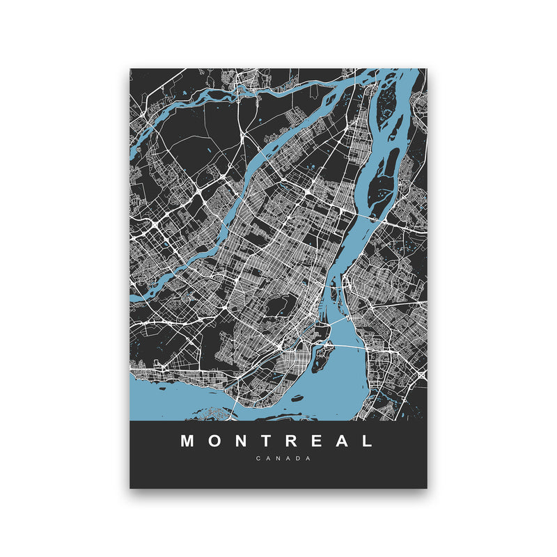 Montreal Art Print by UrbanMaps Print Only