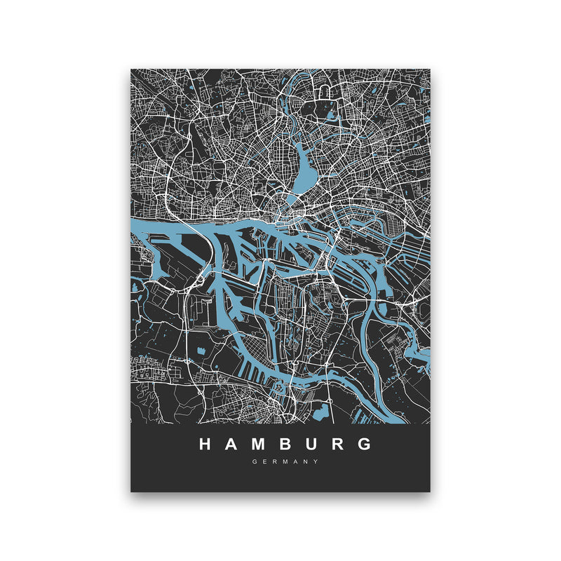 Hamburg Art Print by UrbanMaps Print Only