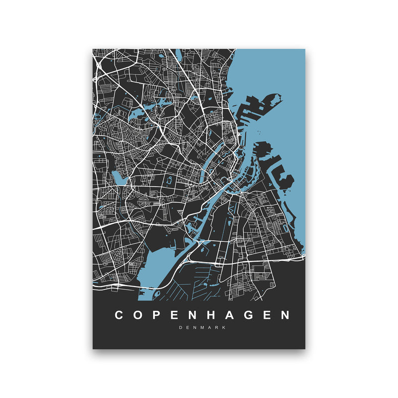 Copenhagen II Art Print by UrbanMaps Print Only