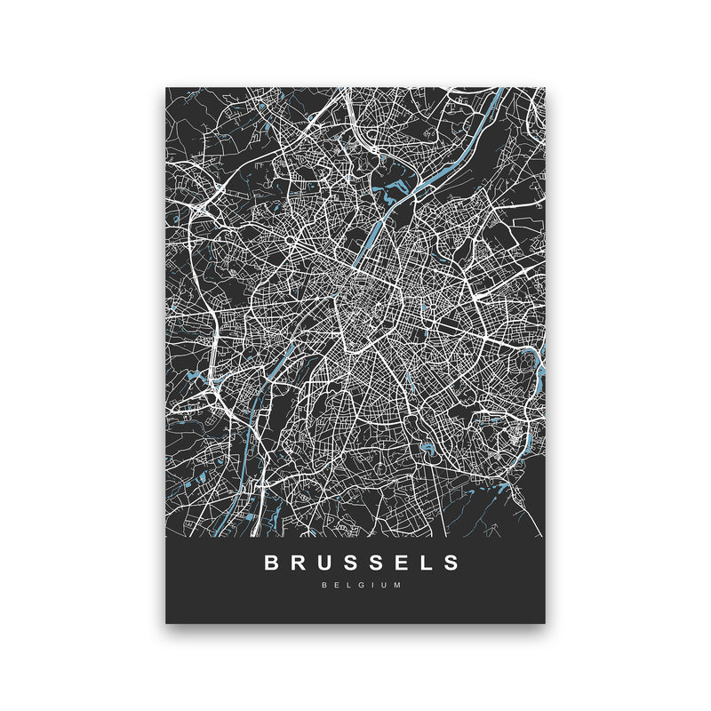 Brussel Art Print by UrbanMaps Print Only