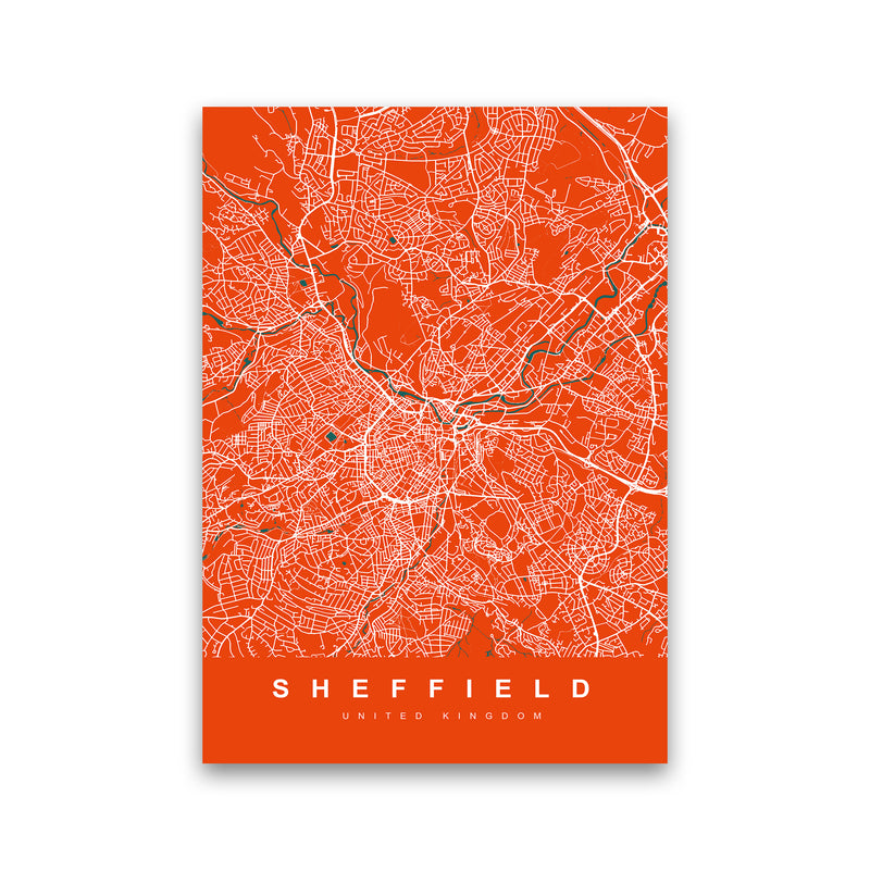 Sheffield I Art Print by UrbanMaps Print Only