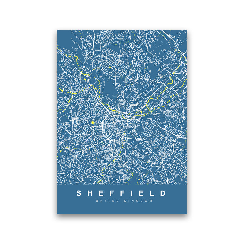 Sheffield II Art Print by UrbanMaps Print Only