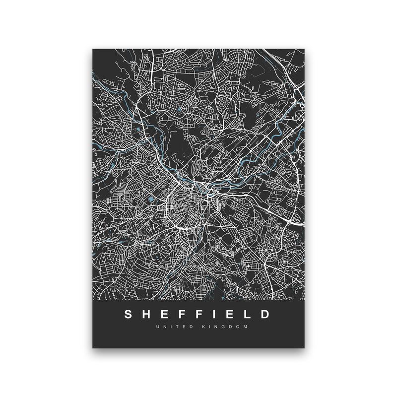 Sheffield III Art Print by UrbanMaps Print Only