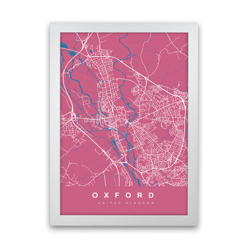 Oxford III Art Print by UrbanMaps White Grain