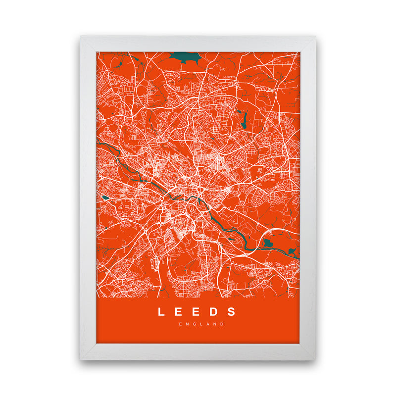 Leeds I Art Print by UrbanMaps White Grain