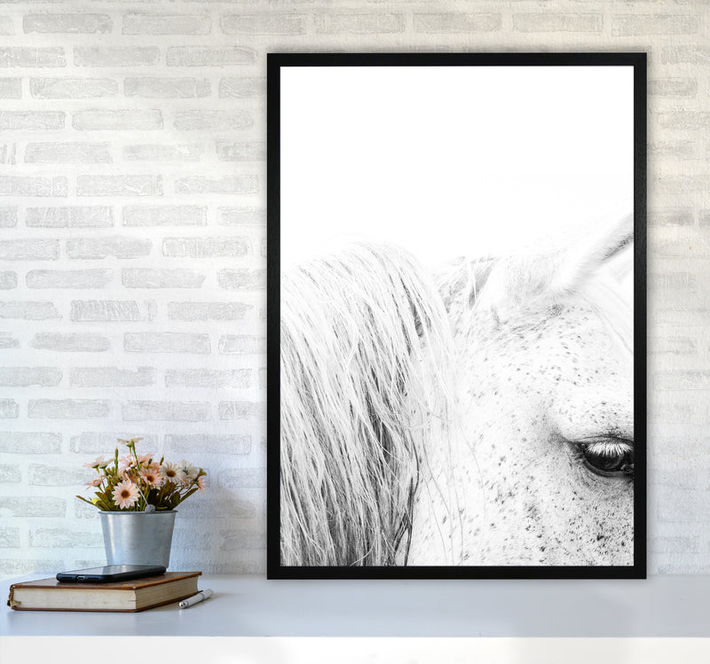 White Horse II Photography Print by Victoria Frost A1 White Frame