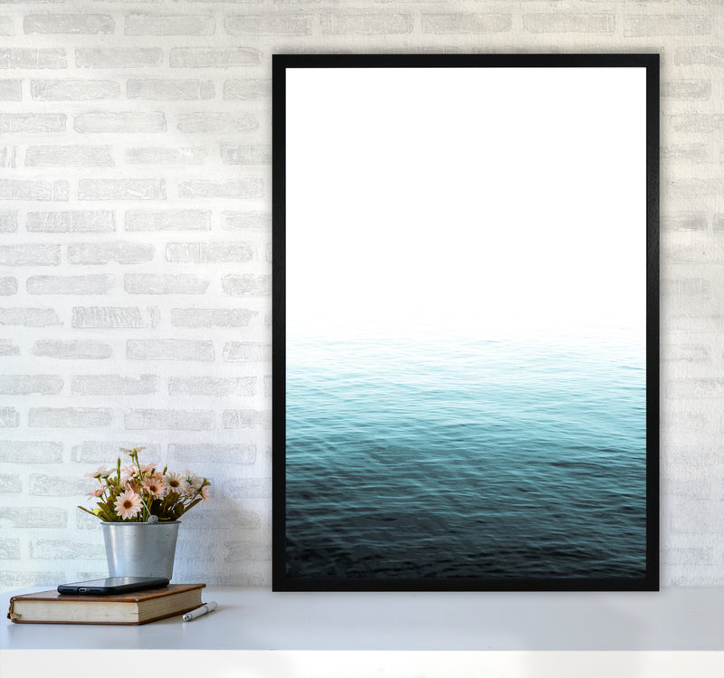Vast Blue Ocean Photography Print by Victoria Frost A1 White Frame