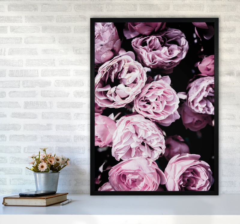 Pink Flowers II Photography Print by Victoria Frost A1 White Frame